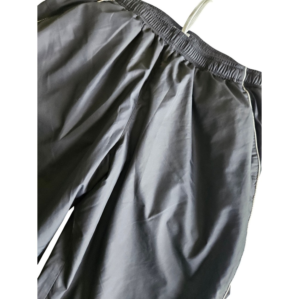 Nike Team Rugged Track Pants Womens L Black White Pipin‎ Zip Cuffs Vintage Y2K